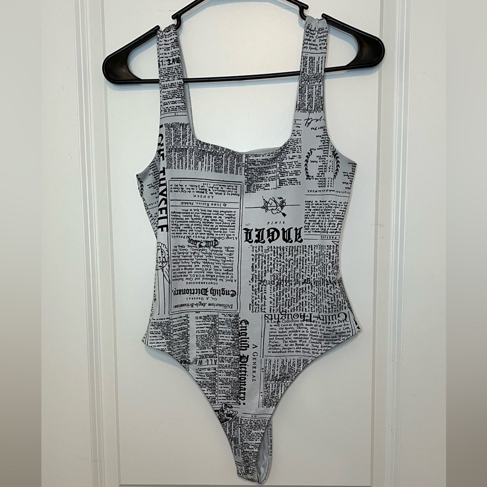 Newspaper bodysuit